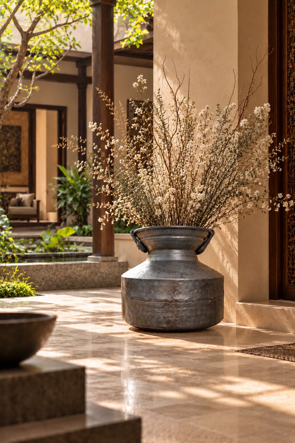 The Sahaja Rustic Brass Vessel