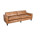 Saddle Scandi Genuine Leather Extra Large Two Seater Sofa
