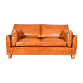 Saddle Two Scandi Genuine Leather Two Seater Sofa