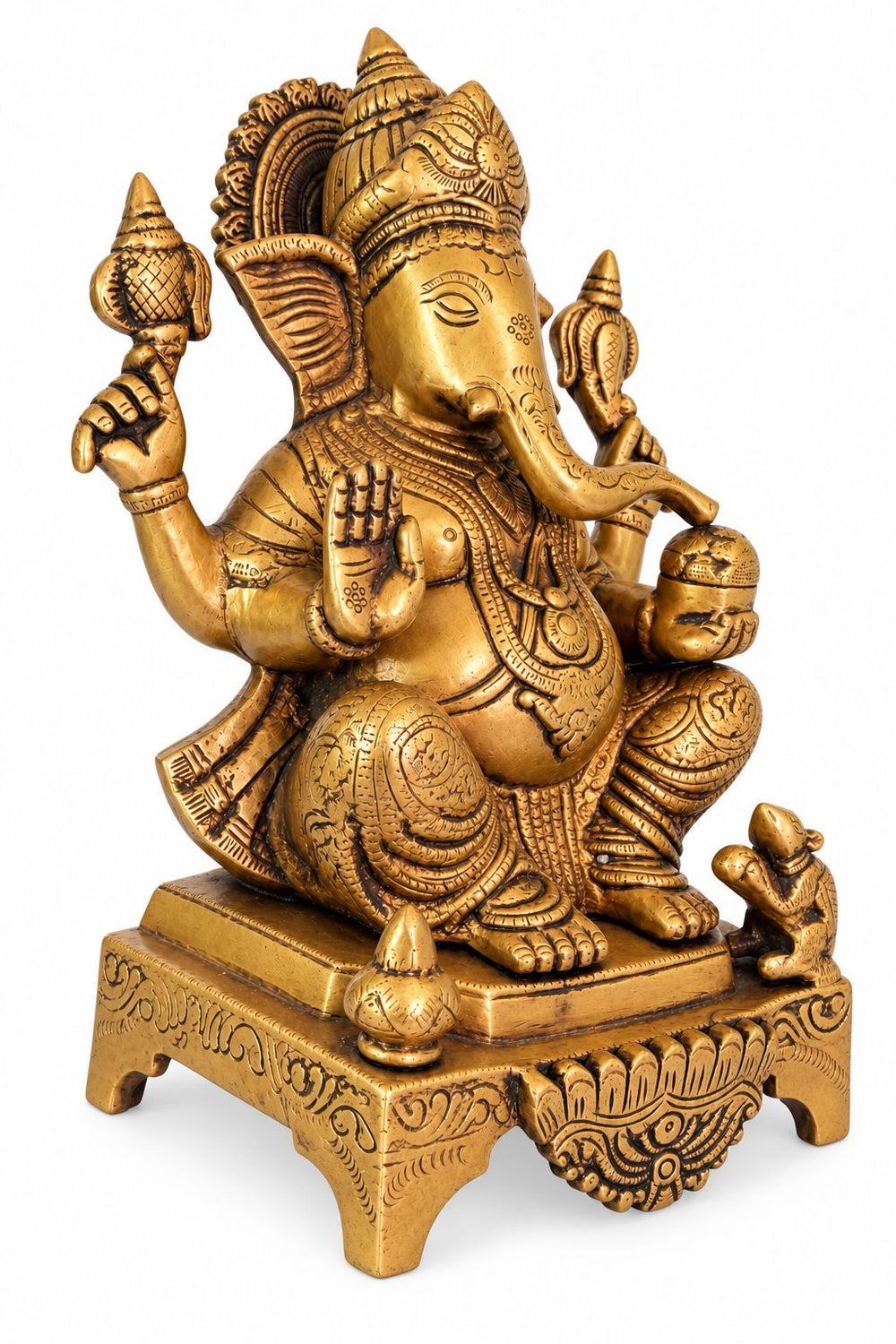 Classic Ganesha – Satin Gold