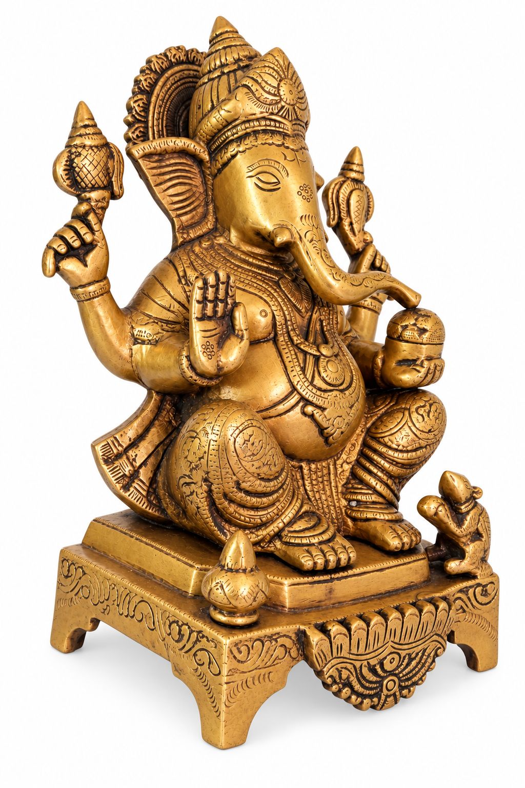 Classic Ganesha – Satin Gold