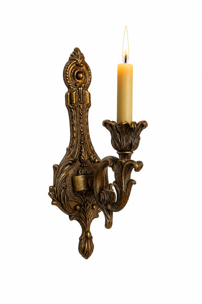 Single Brass Candle Sconce – Ek Jyot