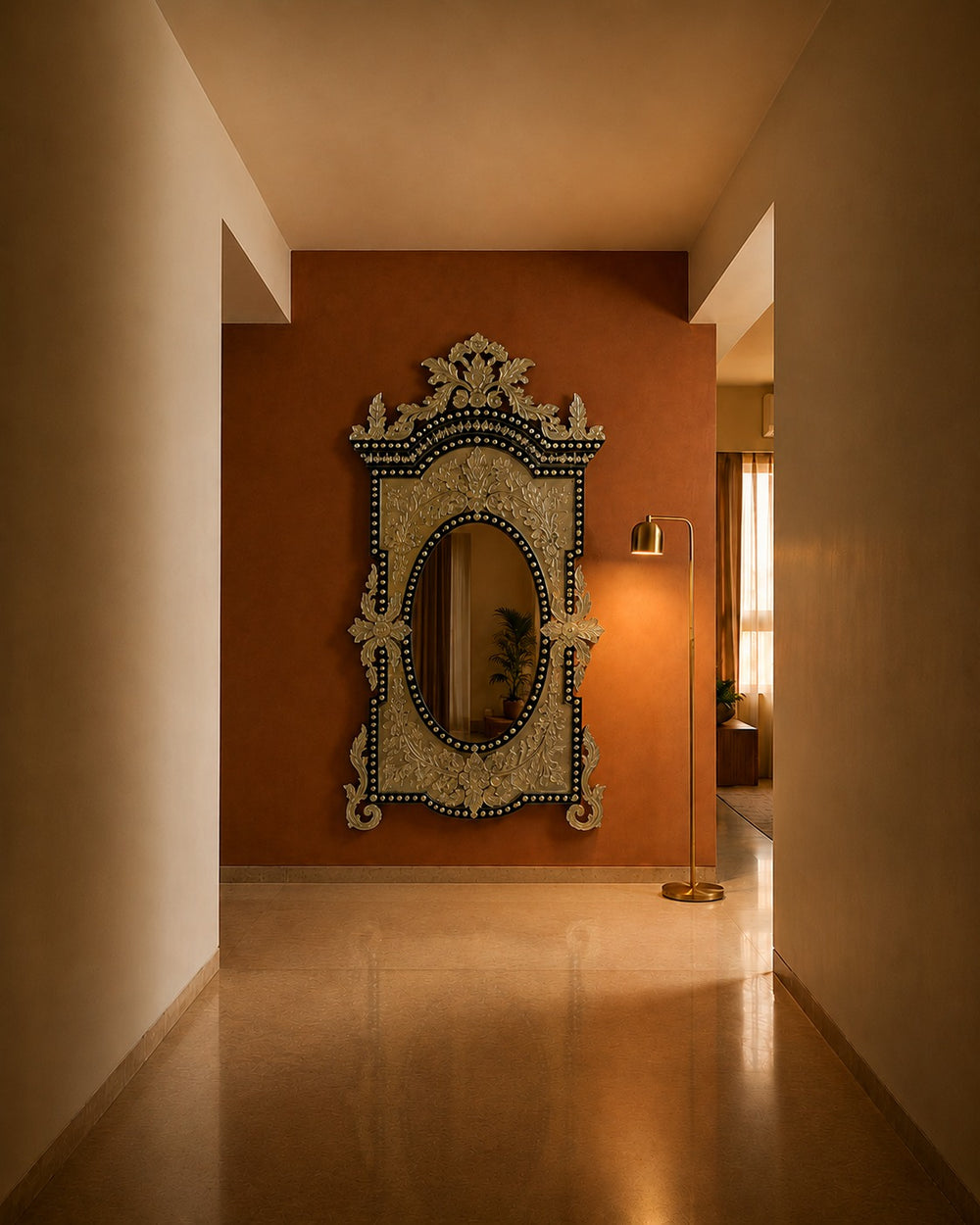 The Serenissima Venetian Mirror | Venetian Grandeur, Handcrafted in India