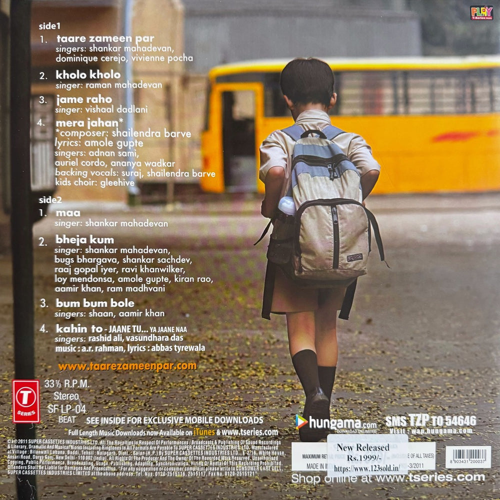 Taare Zameen Par LP Record First Pressing