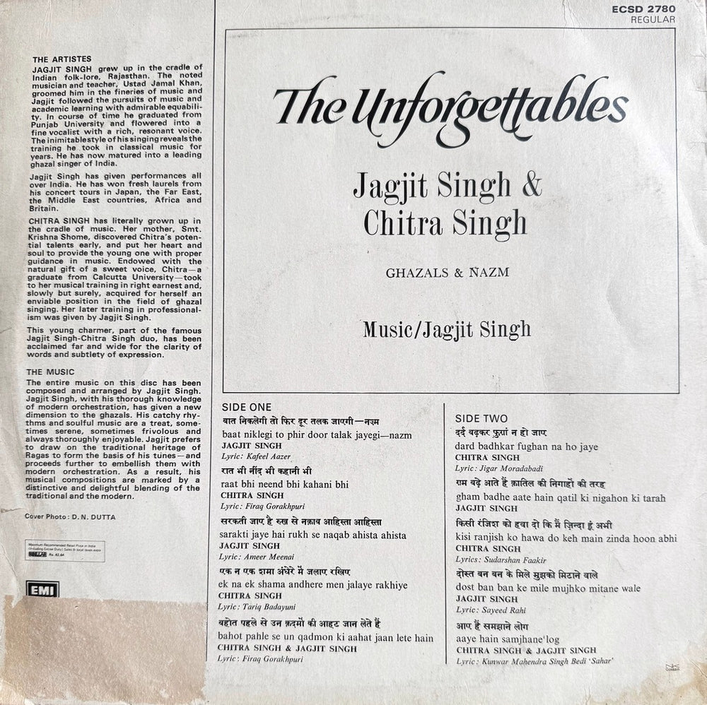 The Unforgettables - Jagjit & Chitra Singh