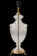 The Crystal Heirloom Brass Table Lamp (Arrives without Lamp Shade)