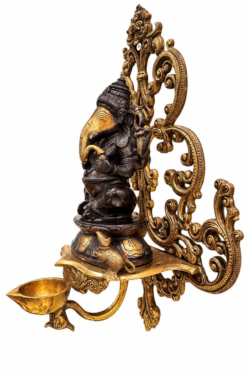 The Ganesha Wall Diya – Sacred Light. Work of Art.