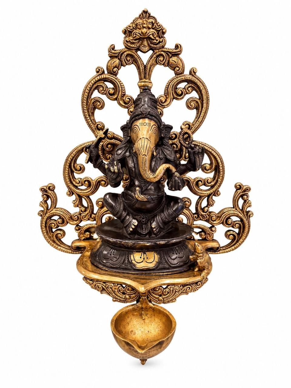 The Ganesha Wall Diya – Sacred Light. Work of Art.