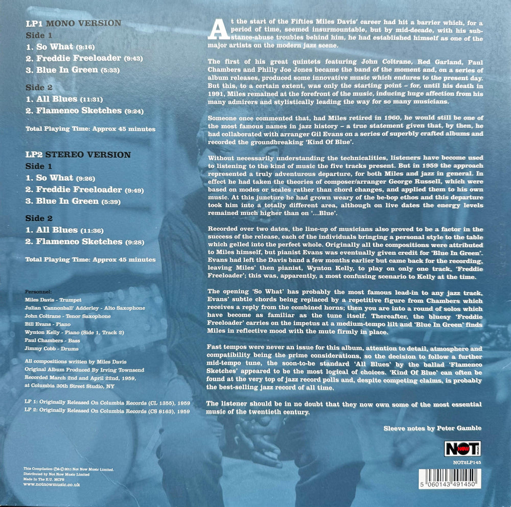 Miles Davis - Kind of Blue - Gatefold, Double vinyl - Mono & Stereo Collector’s Edition