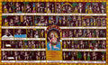Shree Hanuman Chalisa Phad Painting with Brown Background (Original by a National Awardee)