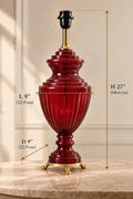 The Ruby Heirloom Brass Table Lamp (Arrives without Lamp Shade)
